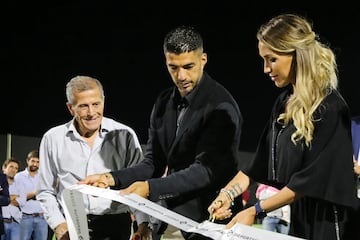 Luis Suárez at the opening of Ciudad Deportivo LS.