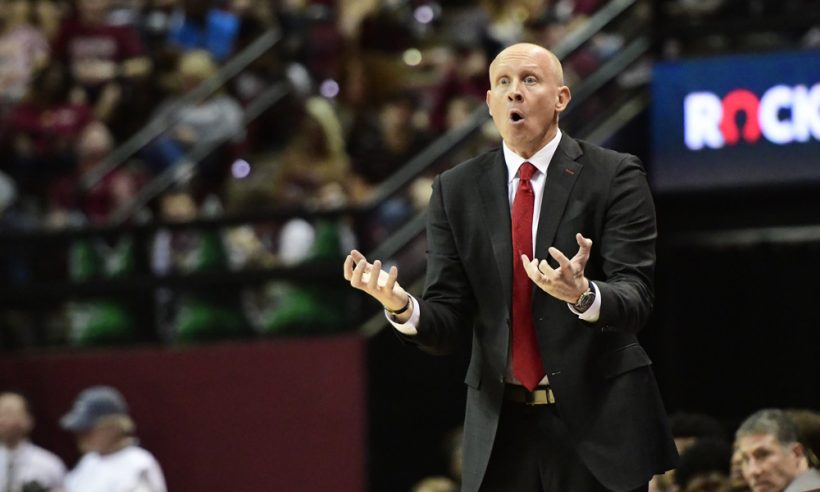 Chris Mack, excited we're projecting his Louisville Cardinals as a 1 seed. (Photo by David Allio/Icon Sportswire)